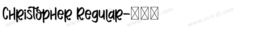 Christopher Regular字体转换